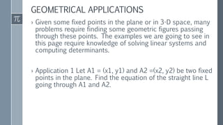Applications of linear algebra | PPTX