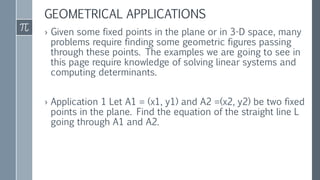 Applications of linear algebra | PPT