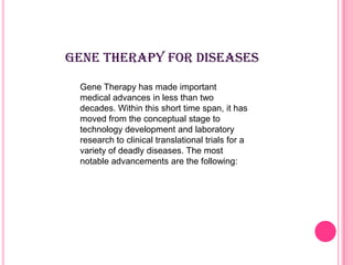Applications of medical biotechnology | PPTX