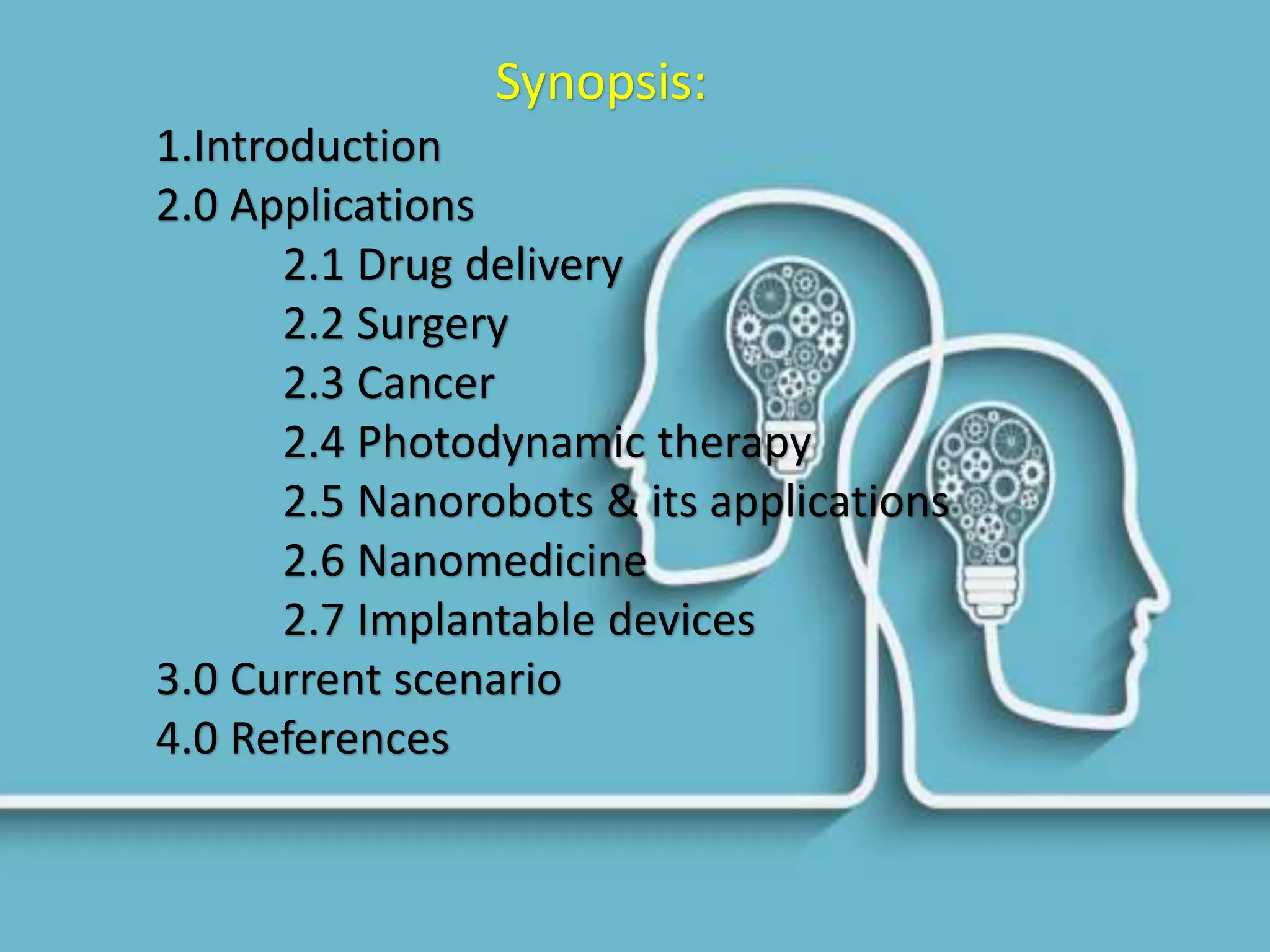 Applications of nanobiotechnology in medicine | PPT