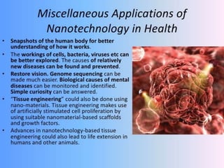 Applications of nanobiotechnology in medicine | PPT