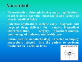 Applications of nanobiotechnology in medicine | PPT