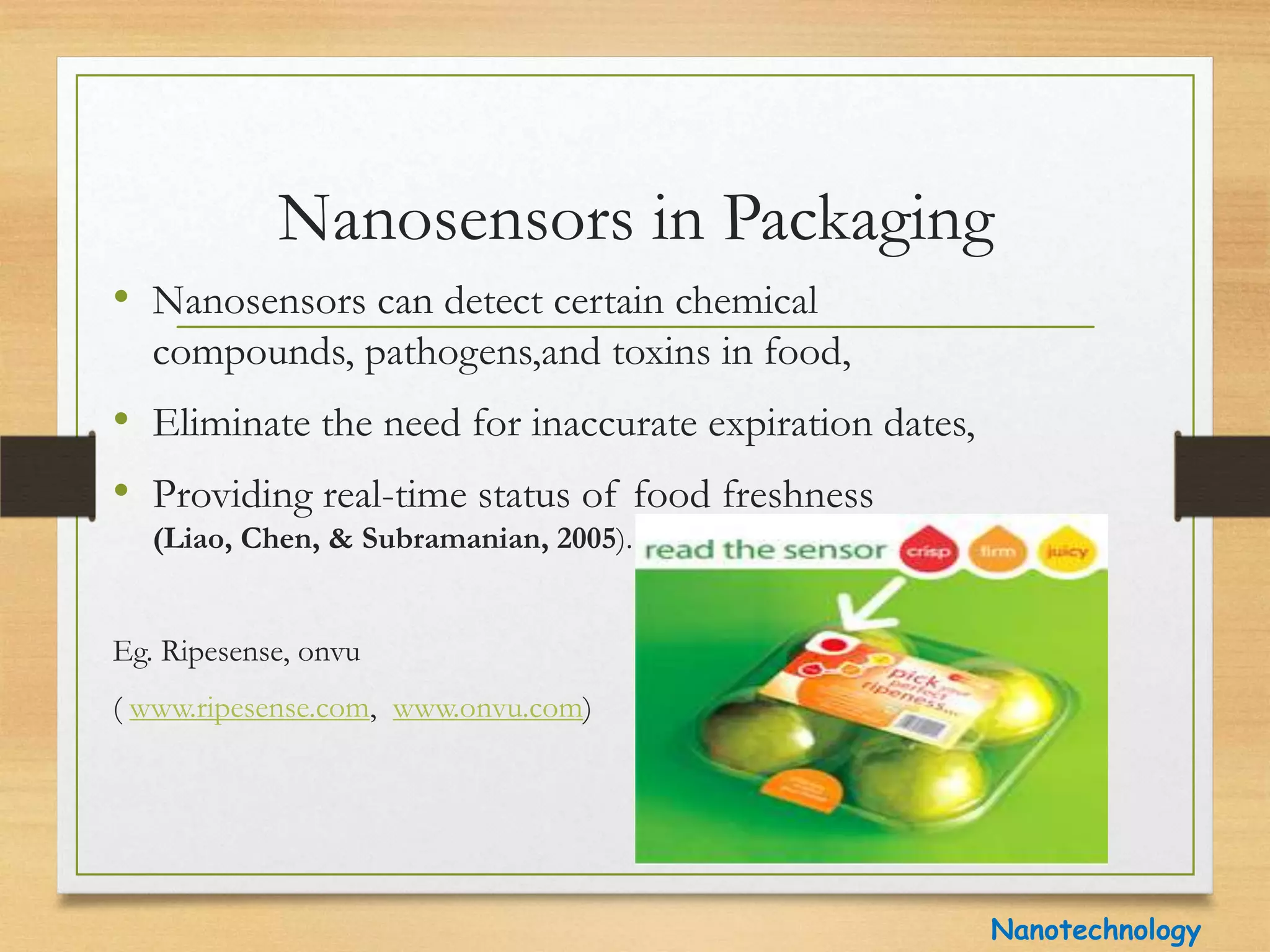 Applications of Nanotechnology in Food Packaging and Food Safety ...