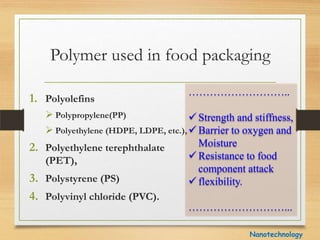 Applications of Nanotechnology in Food Packaging and Food Safety ...