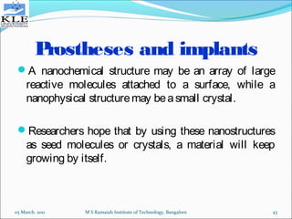 Applications of nanotechnology in drug delivery and bio medical
