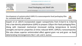Applications of nanotechnology in food packaging | PPTX