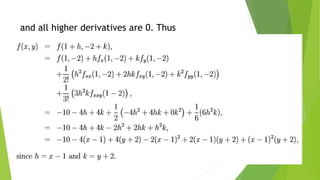 and all higher derivatives are 0. Thus
 
