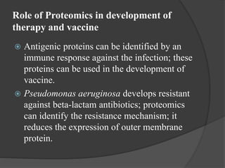 Applications of proteomics in microbiology | PPTX | Biotech and ...