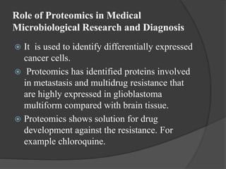 Applications of proteomics in microbiology | PPTX | Biotech and ...