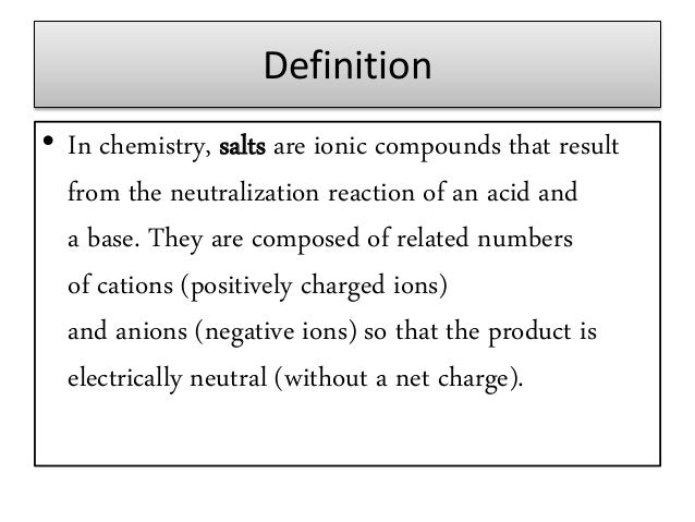 Neutralization Reaction Definition Examples Applications