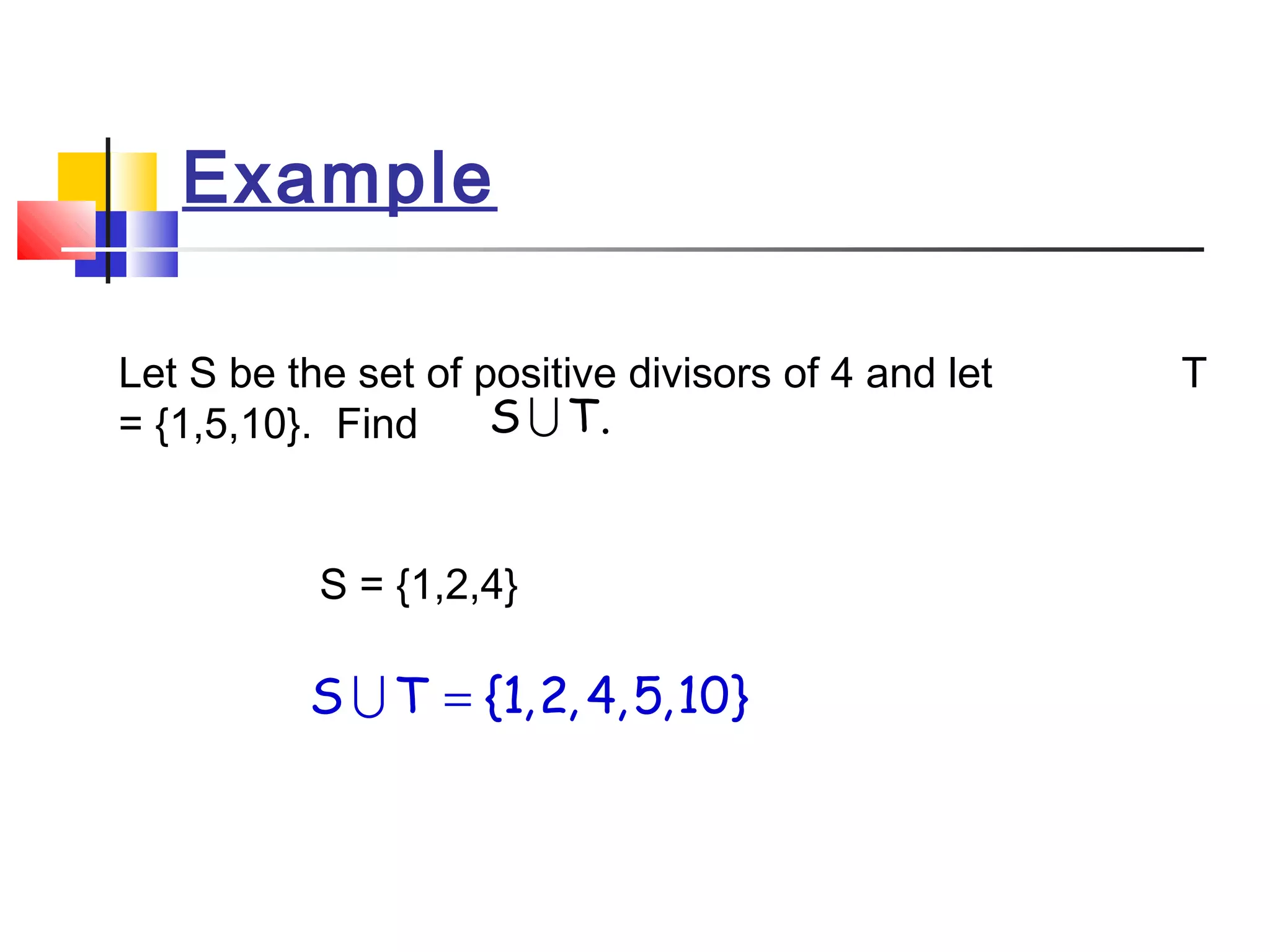 Applications of set theory | PPT
