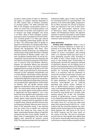 Applications of silver nanoparticles in diverse sectors | PDF