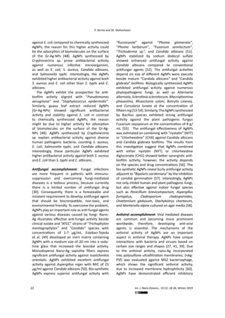 Applications of silver nanoparticles in diverse sectors | PDF