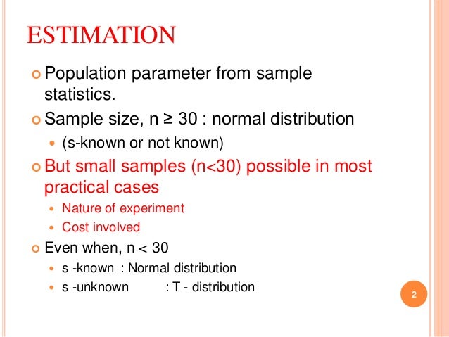 Applications Of T F And Chi2 Distributions