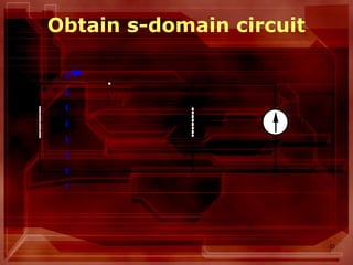 23
Obtain s-domain circuit
s
2 / s
3 1 / s
 