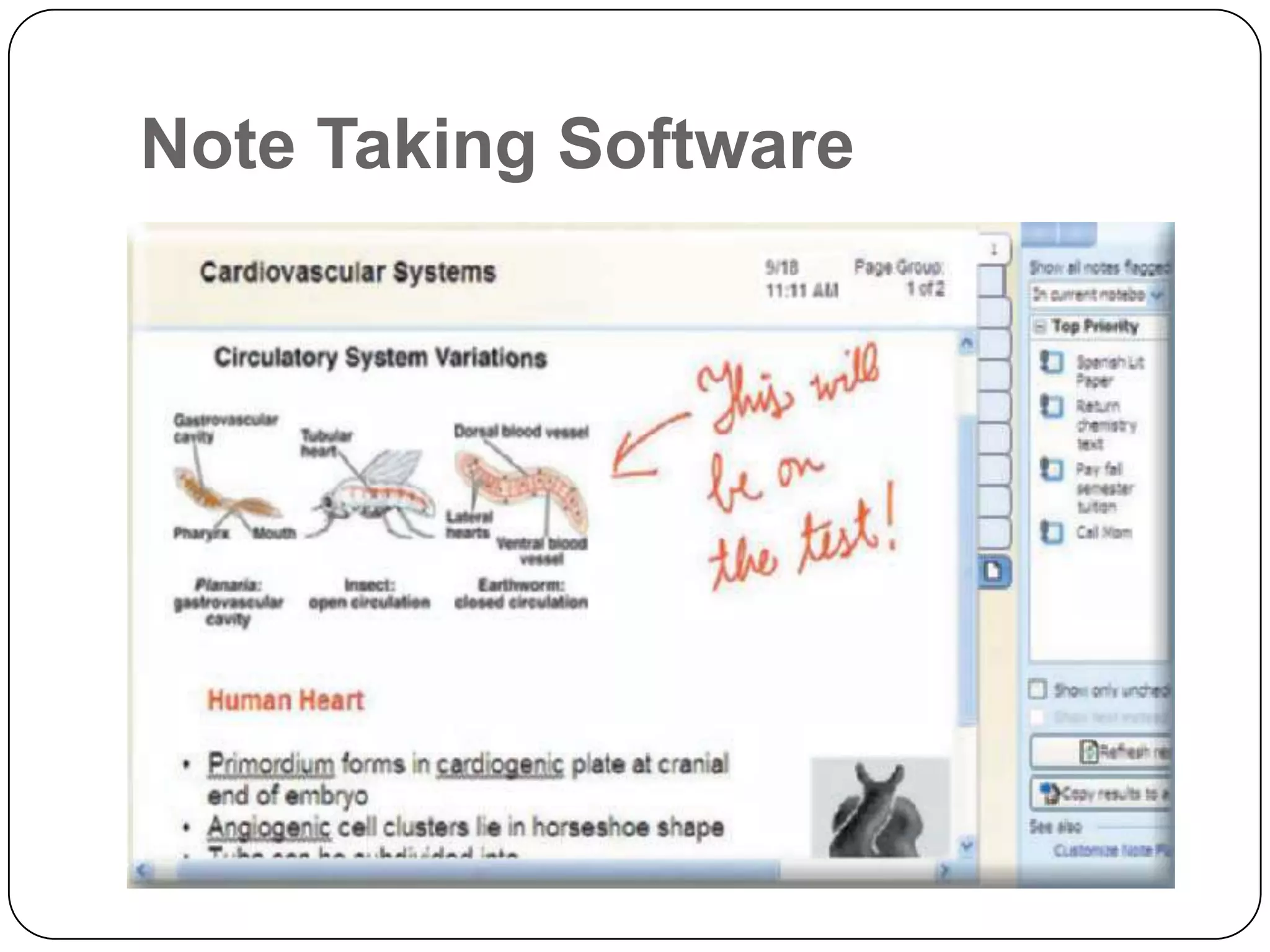 Note Taking Software
 