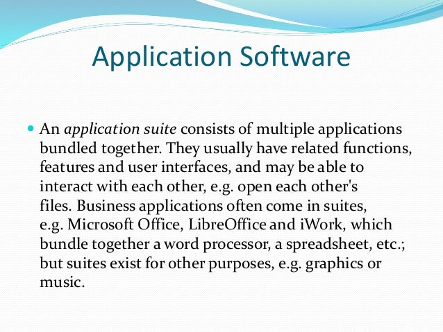 applications software