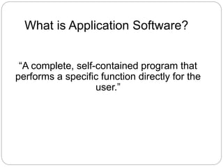 Application software and business processes | PPTX
