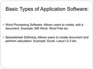Application software and business processes | PPTX