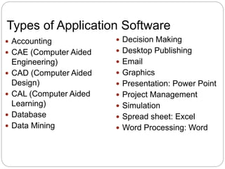 Application software and business processes | PPTX