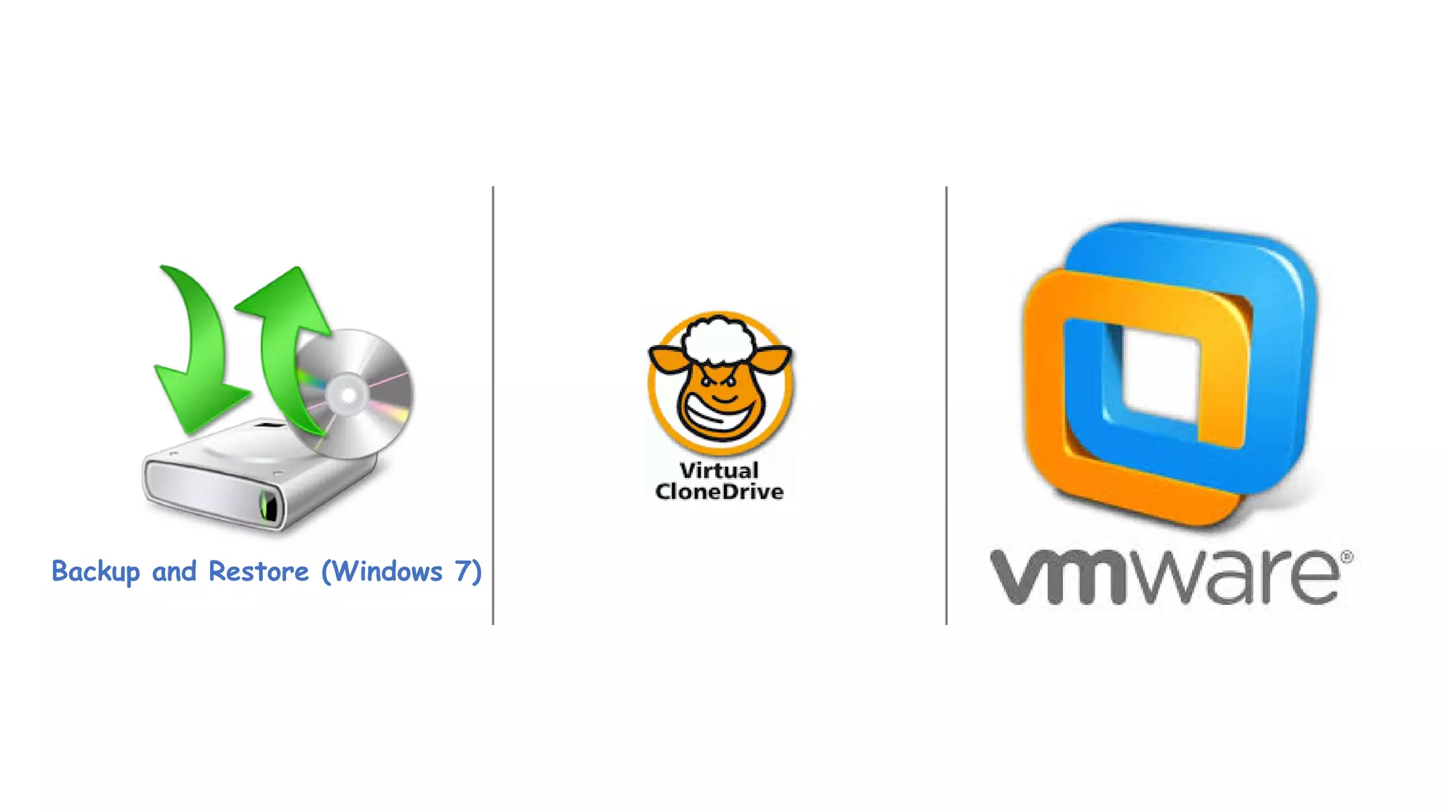 Backup and Restore (Windows 7)
 