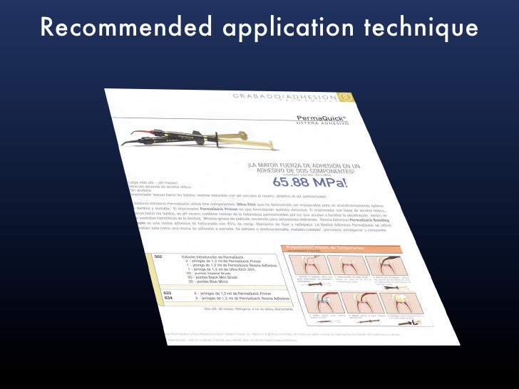 Application technique for Dentin bonding agents