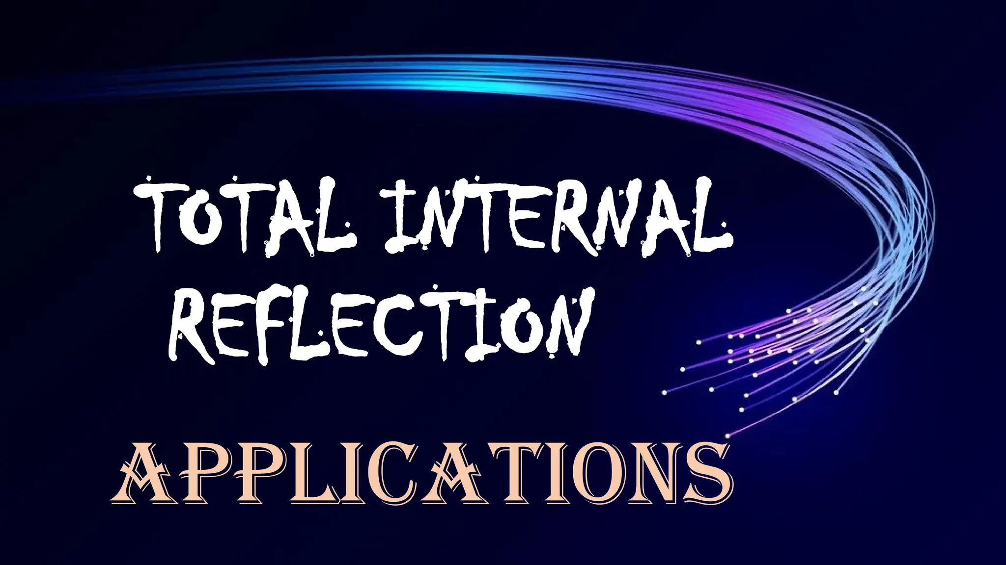 TOTAL INTERNAL
REFLECTION
APPLICATIONS