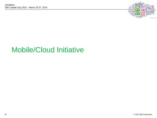 © 2015 IBM Corporation
zAnalytics
DB2 Update Day 2015 – March 23-27, 2015
30
Mobile/Cloud Initiative
 