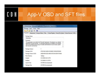 CDH   App-V OSD and SFT files
 