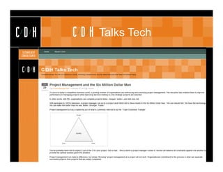 CDH   CDH   Talks Tech
 