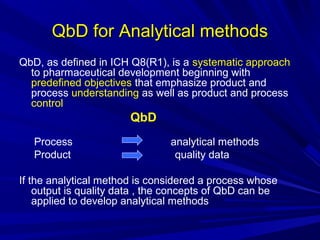 Analytical quality by design | PPT
