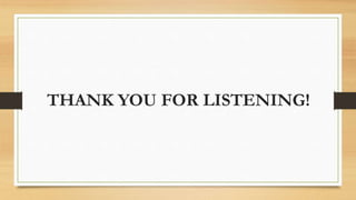 THANK YOU FOR LISTENING!
 