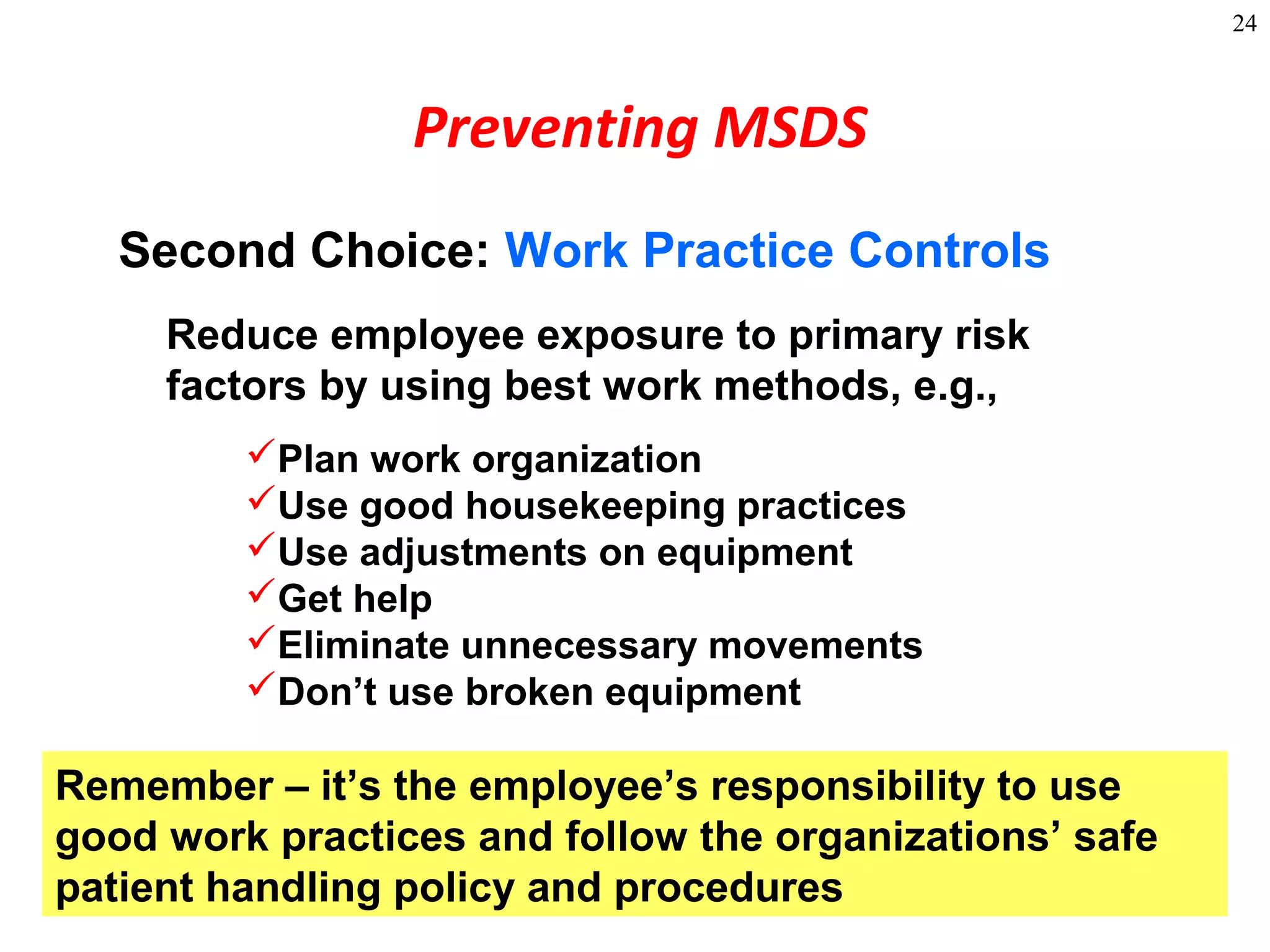 Applied ergonomics-for-nurses-and-health-care-workers-slides | PPT