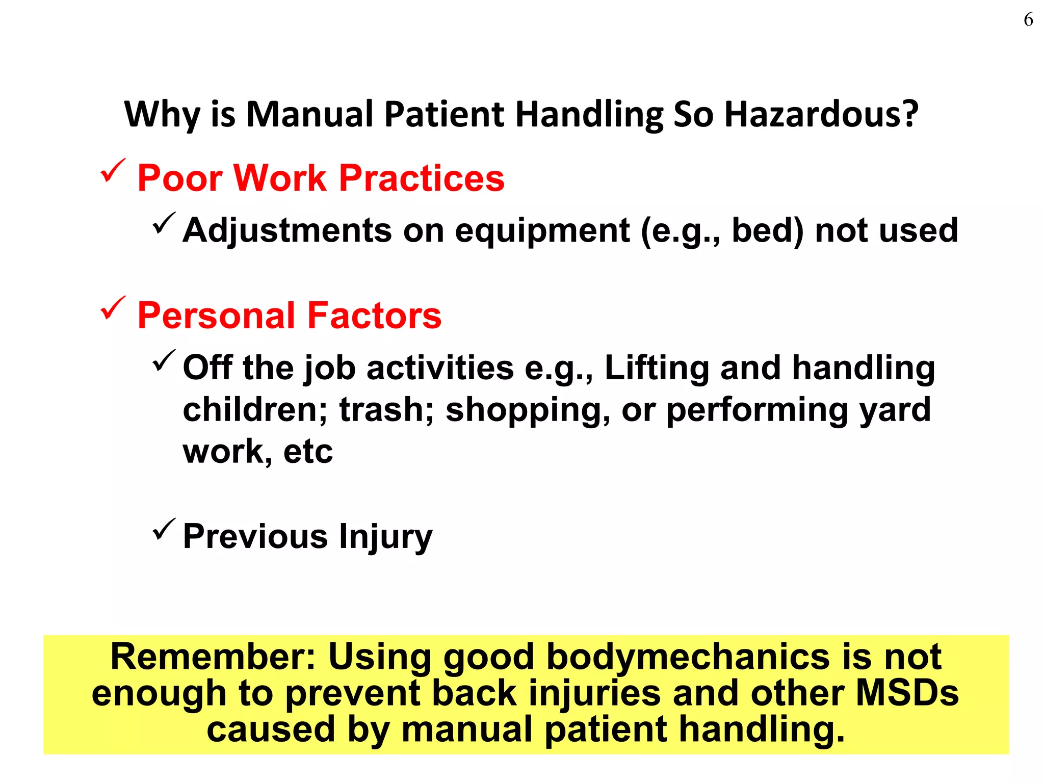 Applied ergonomics-for-nurses-and-health-care-workers-slides | PPT