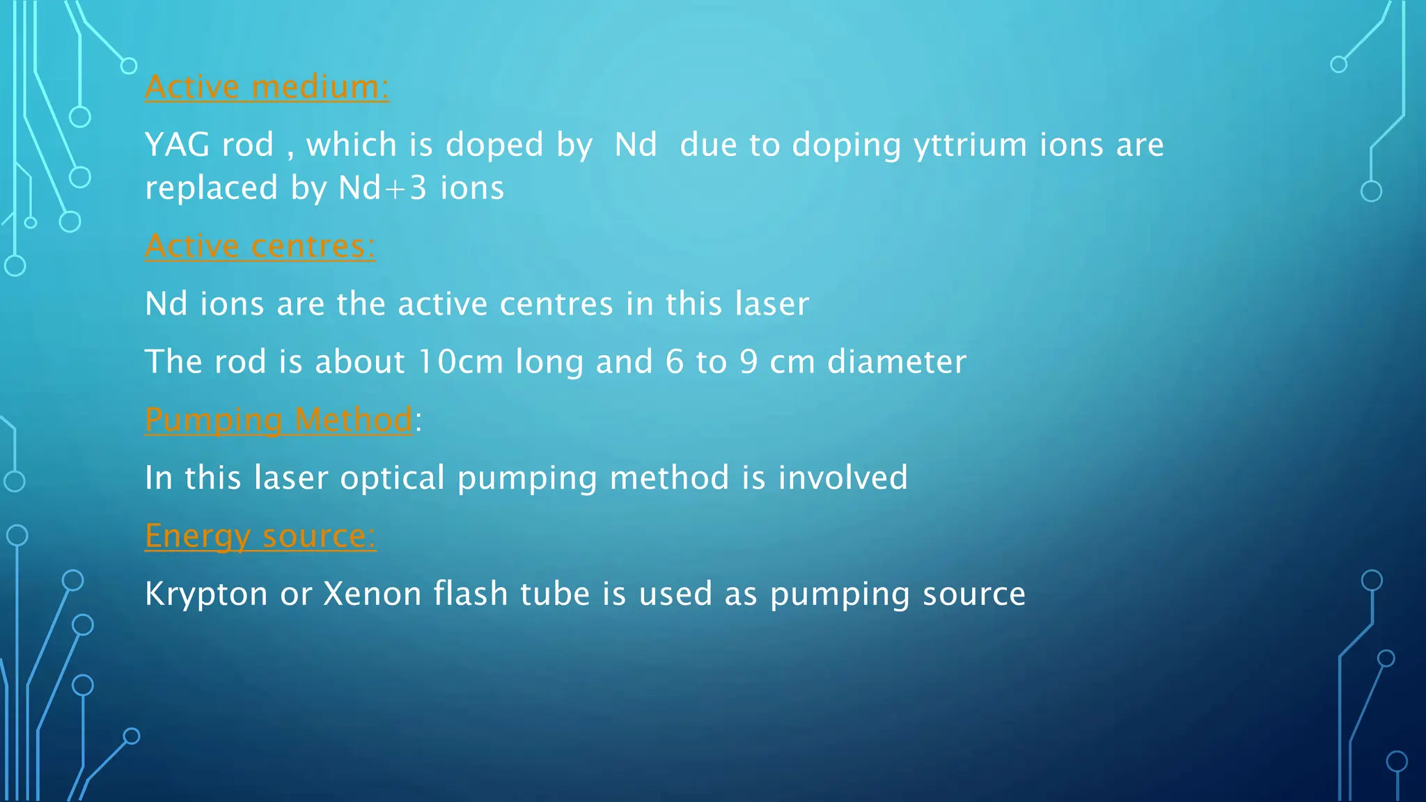 applied physics nd-yag laser in laser technology | PPTX