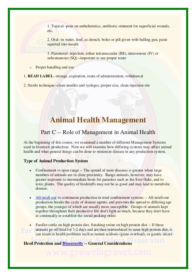 Applied Animal Management Guide.
