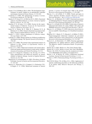 Applied Behavior Analysis For Children With Autism Spectrum Disorders | PDF