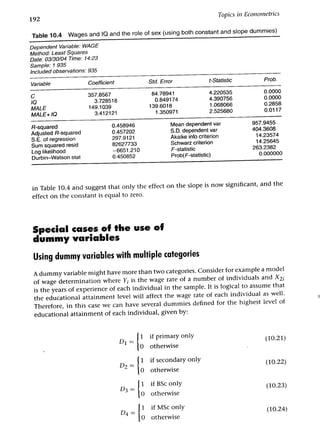 Applied econometrics