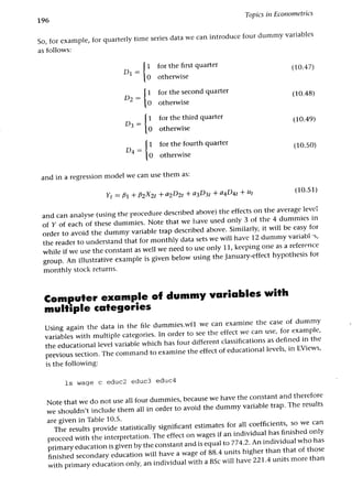 Applied econometrics