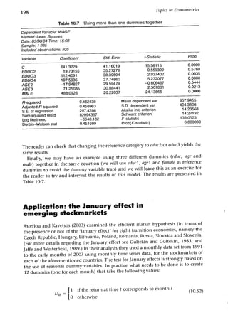 Applied econometrics