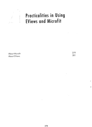 Applied econometrics