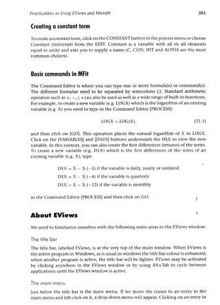 Applied econometrics