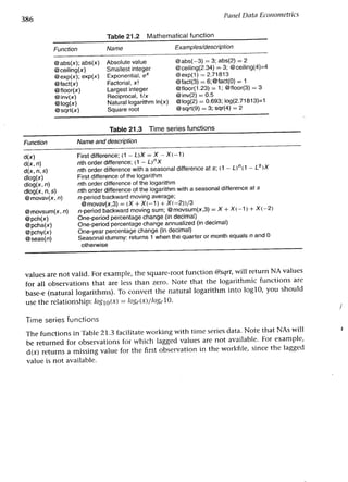 Applied econometrics