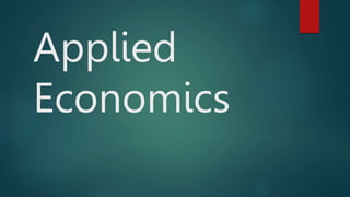 Applied
Economics
 