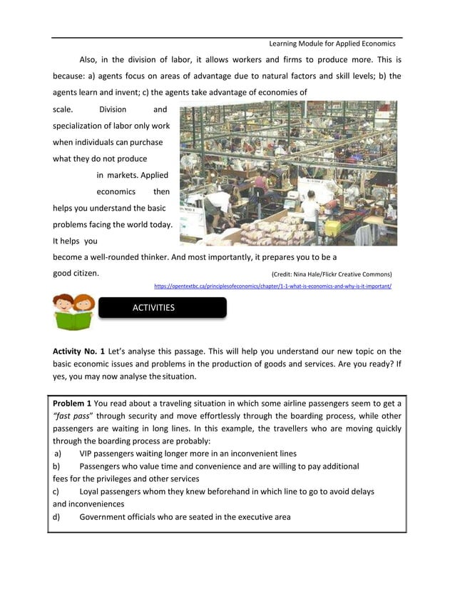 Applied Economics Module 2 Final Pdf Applied Economics Module 2 Final Pdf