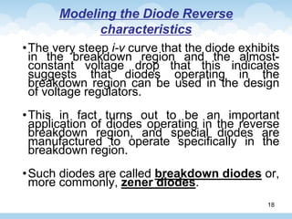 Comprehensive Modeling and Applications of Diode Forward and Reverse ...