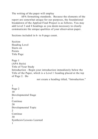 Applied Final Project What are the Issues – An Investigative Essa.docx