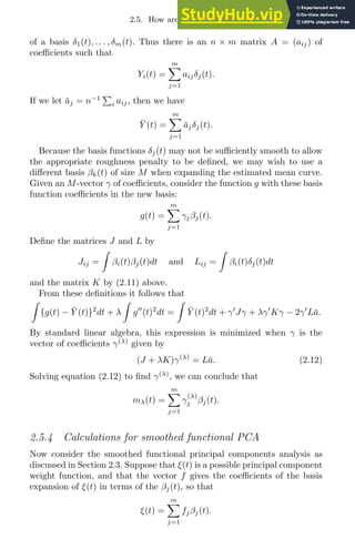 Applied Functional Data Analysis Methods And Case Studies | PDF
