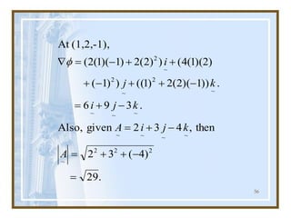 56
.
29
)
4
(
3
2
then
,
4
3
2
given
Also,
.
3
9
6
.
))
1
)(
2
(
2
)
1
((
)
)
1
(
)
2
)(
1
(
4
(
)
)
2
(
2
)
1
)(
1
(
2
(
(1,2,-1),
At
2
2
2
~
~
~
~
~
~
~
~
~
2
~
2
~
2
=
-
+
+
=
-
+
=
-
+
=
-
+
+
-
+
+
+
-
=

A
k
j
i
A
k
j
i
k
j
i
f
 