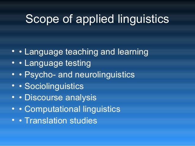 Appliedlinguistics